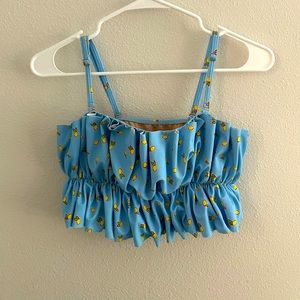 Kortni Jean ruffle swim top